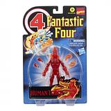 Marvel Legends Series Retro Fantastic Four Human Torch  6-inch Action Figure, 2021